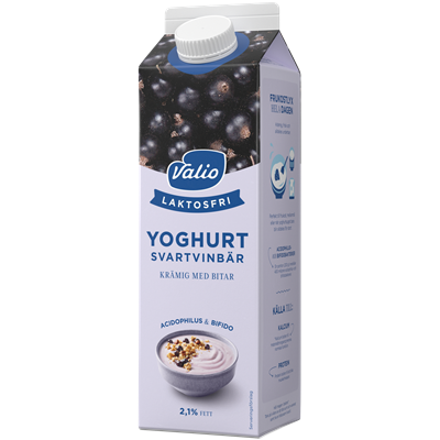 Valio Laktosfri yoghurt svartvinbär 1000 g
