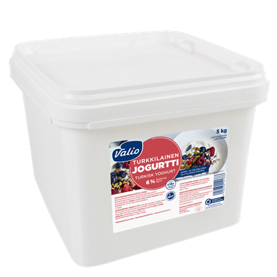 Valio turkkilainen ruokajogurtti 6% laktoositon 5 kg