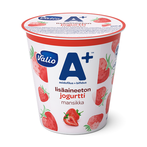 Valio A+™ jogurtti mansikka lisäaineeton laktoositon 150 g