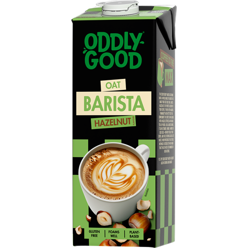 Oddlygood® Barista kaurajuoma 1 l hasselpähkinä UHT gluteeniton