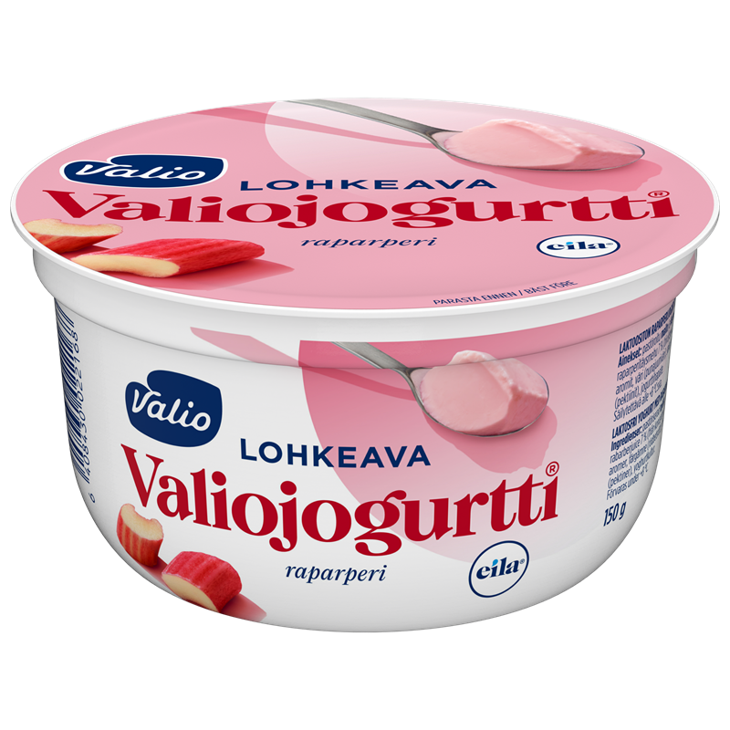 Valiojogurtti® lohkeava jogurtti raparperi laktoositon 150 g