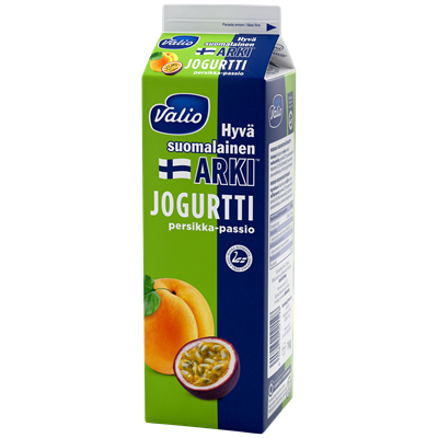 Valio Hyvä suomalainen Arki® jogurtti persikka-passion 1 kg