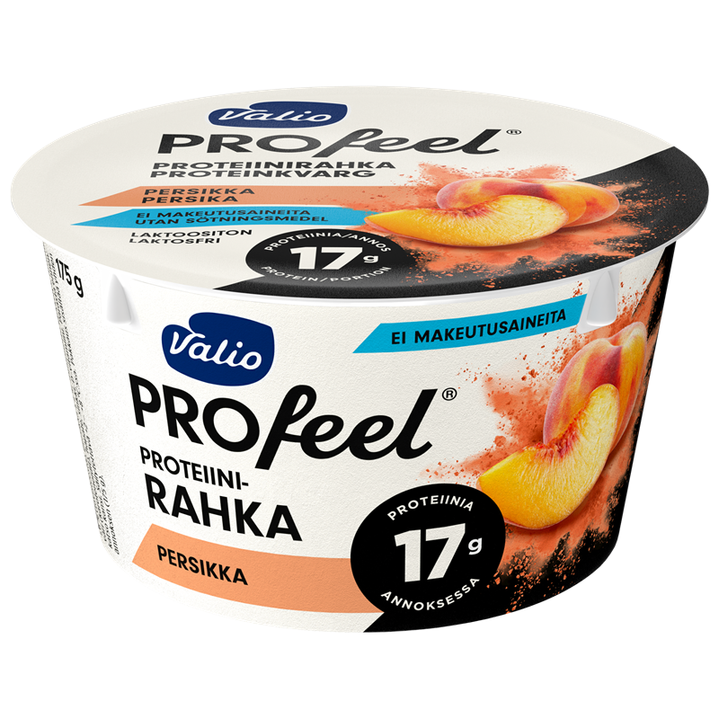Valio PROfeel® proteiinirahka 175 g persikka laktoositon