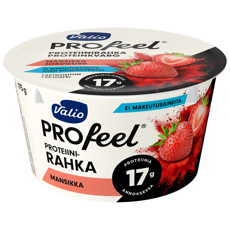 Valio PROfeel® proteiinirahka 175 g mansikka laktoositon