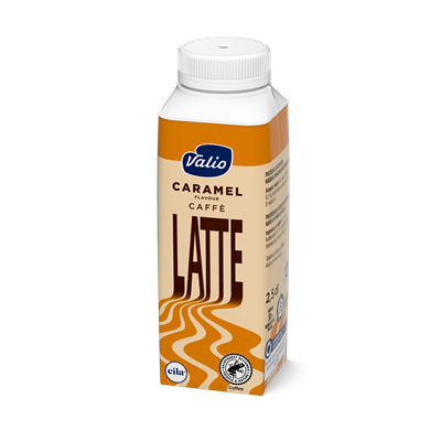 Valio Latte caramel maitokahvijuoma 2,5 dl laktoositon