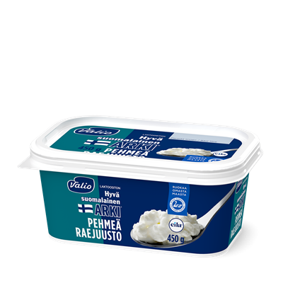 Valio Hyvä suomalainen Arki® pehmeä raejuusto laktoositon 450 g