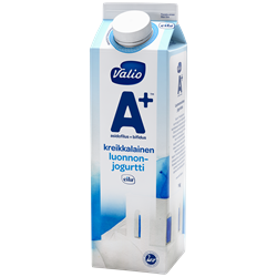 Valio A+™ kreikkalainen luonnonjogurtti maustamaton laktoositon 1 kg