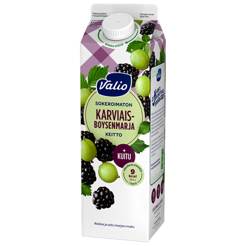 Valio karviais-boysenmarjakeitto +kuitu 1 kg sokeroimaton
