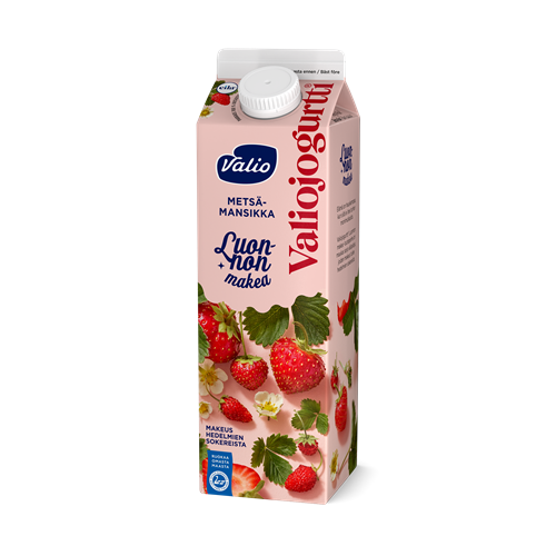 Valiojogurtti® Luonnon makea 1 kg metsämansikka laktoositon