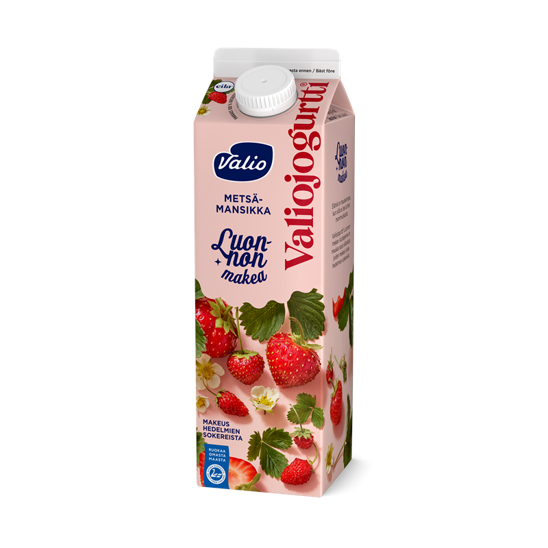 Valiojogurtti® Luonnon makea 1 kg metsämansikka laktoositon