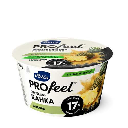 Valio PROfeel® proteiinirahka sokeroimaton 175 g ananas laktoositon