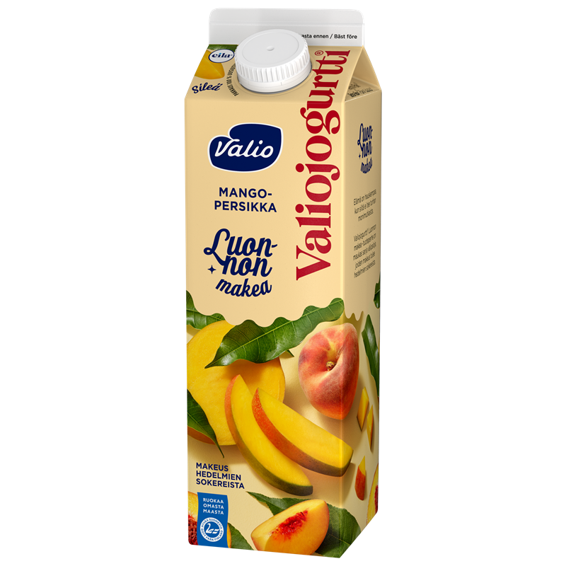 Valiojogurtti® Luonnon makea mango-persikka laktoositon 1 kg