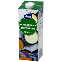 Valio ruokakerma 15 % UHT laktoositon 1 l