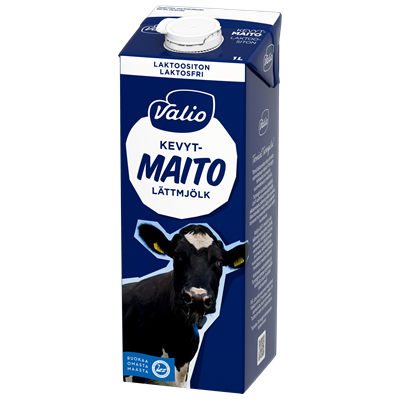 Valio kevytmaito 1 l laktoositon UHT
