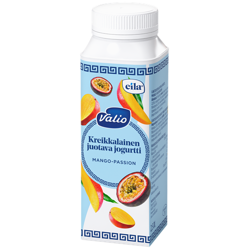 Valio kreikkalainen juotava jogurtti mango-passion laktoositon 2,5 dl