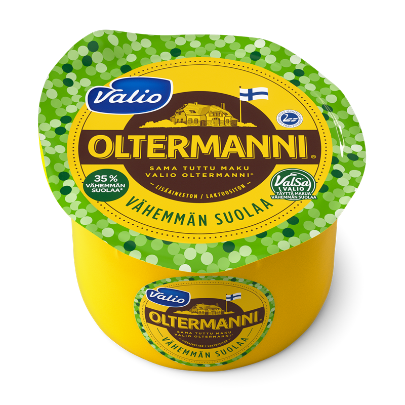 Valio Oltermanni® Vähemmän suolaa ValSa® kermajuusto e900 g