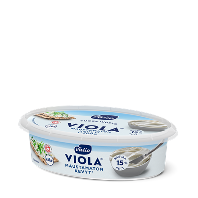 Valio Viola® kevyt maustamaton tuorejuusto laktoositon e200 g