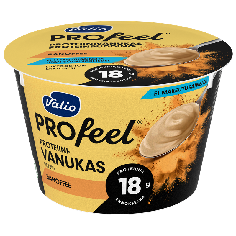 Valio PROfeel® proteiinivanukas 185 g banoffee makeutusaineeton laktoositon
