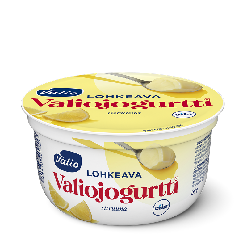 Valiojogurtti® lohkeava jogurtti sitruuna laktoositon 150 g