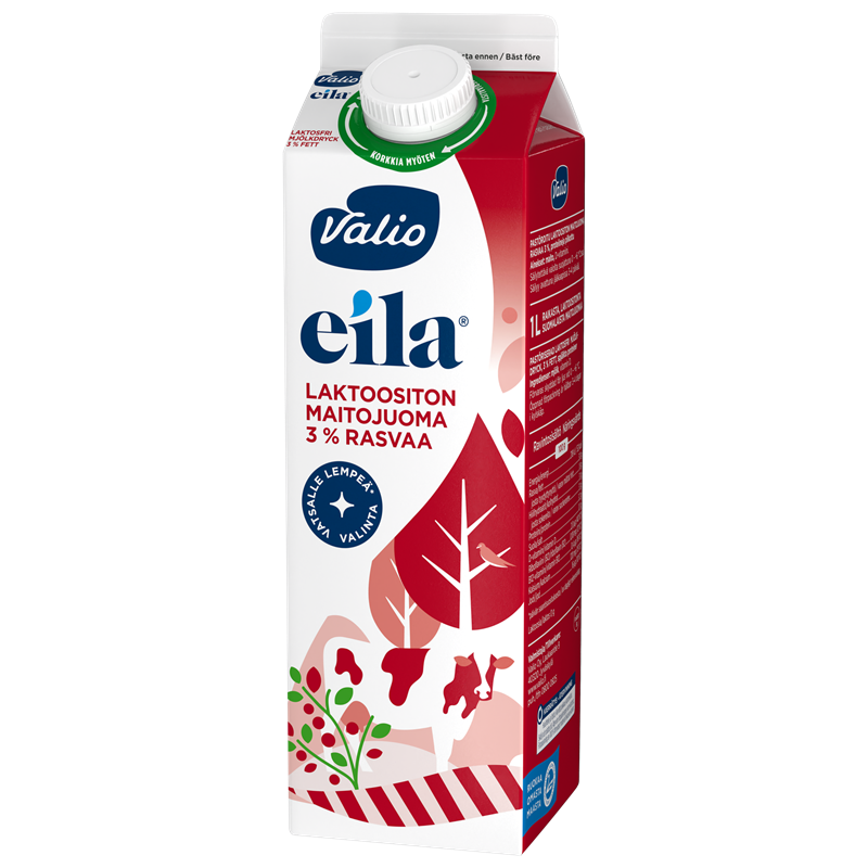 Valio Eila® 3 % maitojuoma 1 l laktoositon