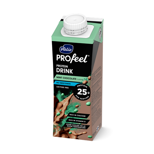 Valio PROfeel® proteiinijuoma minttukaakao 250 ml UHT laktoositon