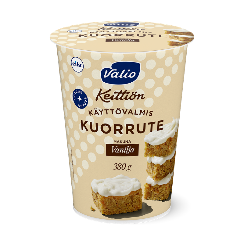Valio Keittiön kuorrute vanilja laktoositon 380 g