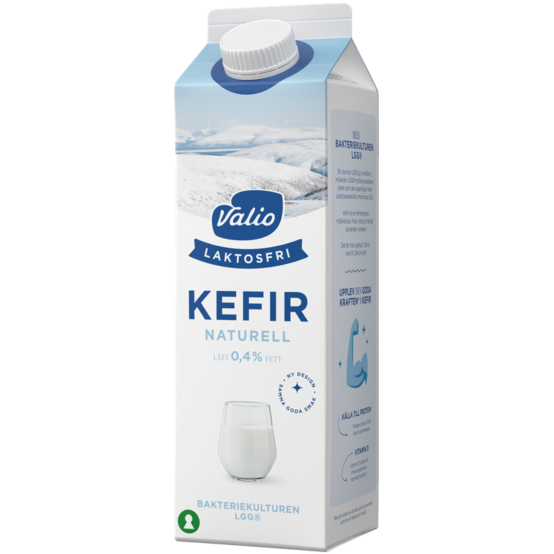 Valio Laktosfri lättkefir naturell 0,4% 1000 g
