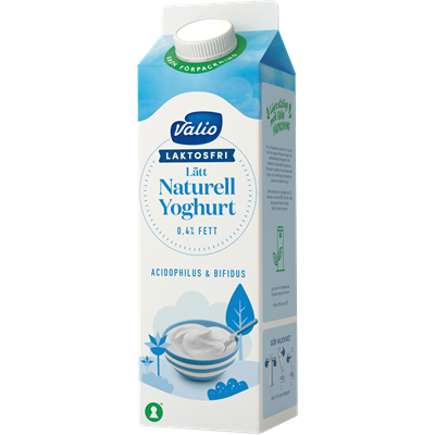 Valio Laktosfri yoghurt naturell 0,4% 1000 g