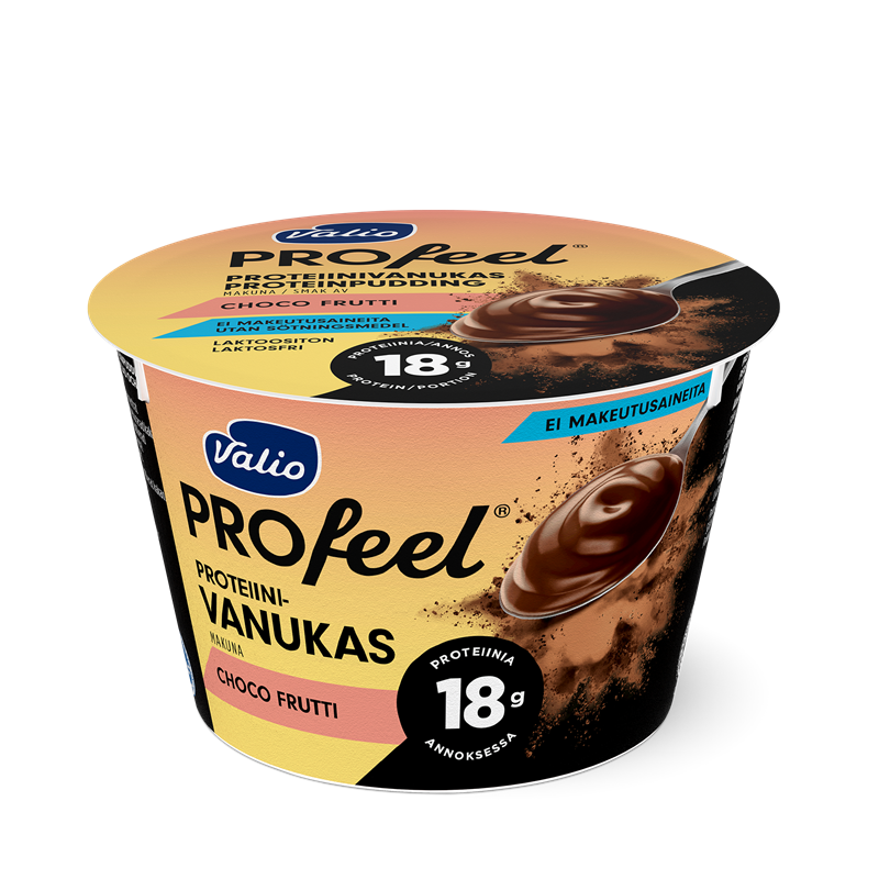 Valio PROfeel® proteiinivanukas 185 g choco frutti makeutusaineeton laktoositon