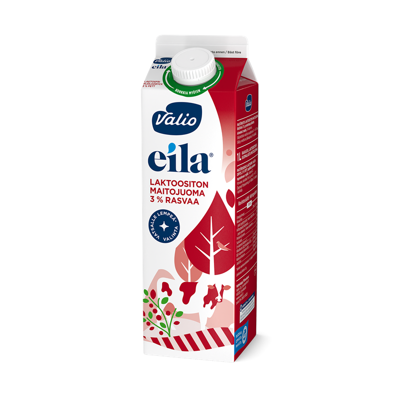 Valio Eila® 3 % maitojuoma 1 l laktoositon