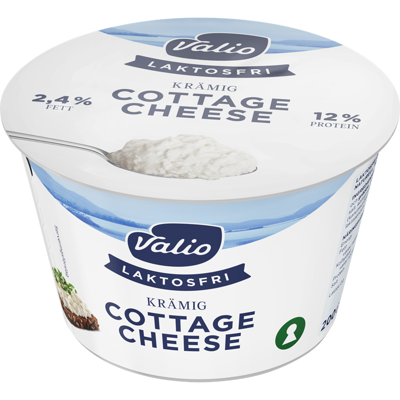 Valio Laktosfri cottage cheese 2,4% 200 g