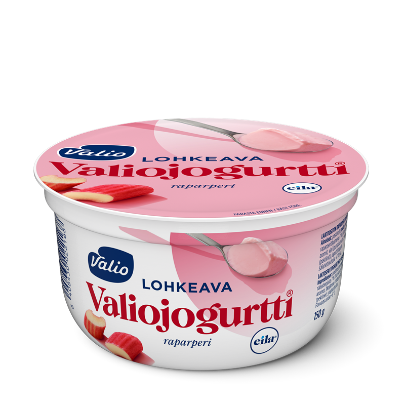 Valiojogurtti® lohkeava jogurtti 150 g raparperi laktoositon