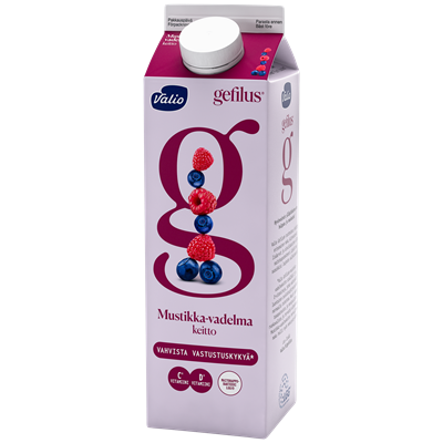 Valio Gefilus® mustikka-vadelmakeitto 1 kg
