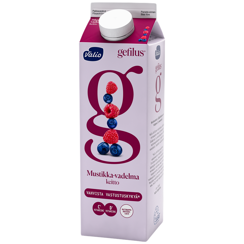 Valio Gefilus® mustikka-vadelmakeitto 1 kg