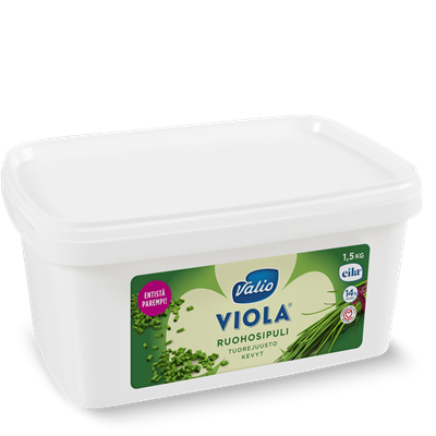 Valio Viola® ruohosipuli tuorejuusto laktoositon 1,5 kg