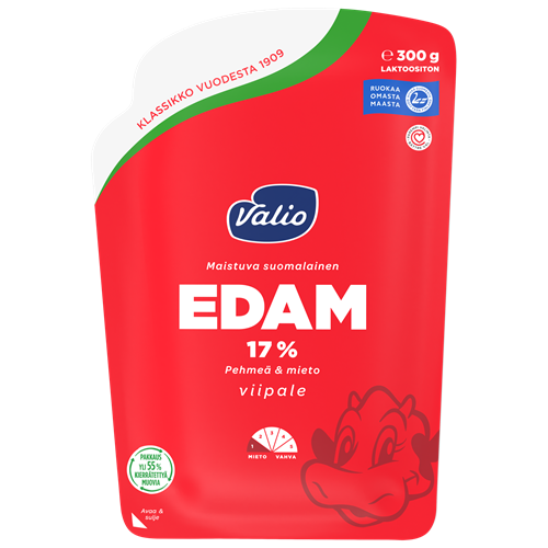 Valio Edam 17 %  juustoviipale e300 g