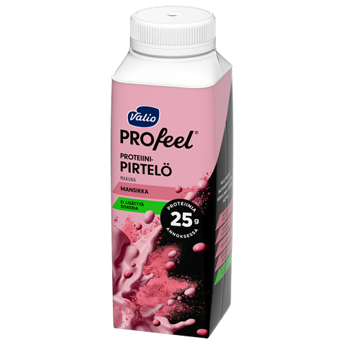 Valio PROfeel® proteiinipirtelö 2,5 dl mansikka laktoositon