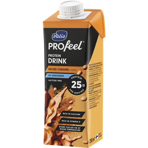 Valio PROfeel® proteindryck salted caramel 250 ml laktosfri