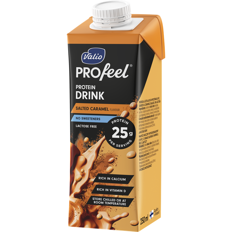 Valio PROfeel® proteindryck salted caramel 250 ml laktosfri