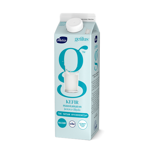Valio Gefilus® Kefir juotava välipala maustamaton laktoositon 1 kg