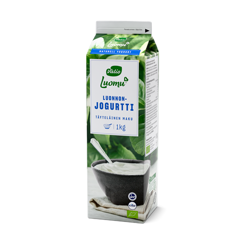 Valio Luomu™ luonnonjogurtti maustamaton laktoositon 1 kg