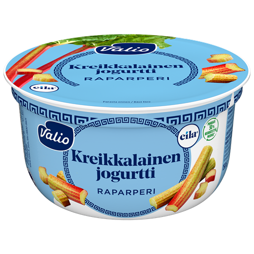 Valio kreikkalainen jogurtti raparperi laktoositon 150 g