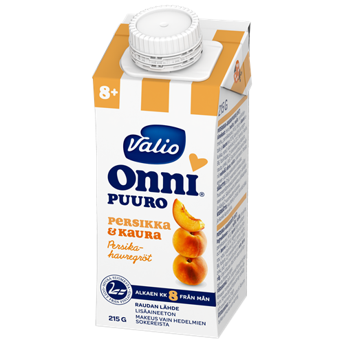 Valio Onni® persikka-kaurapuuro 215 g UHT (alk  8 kk)