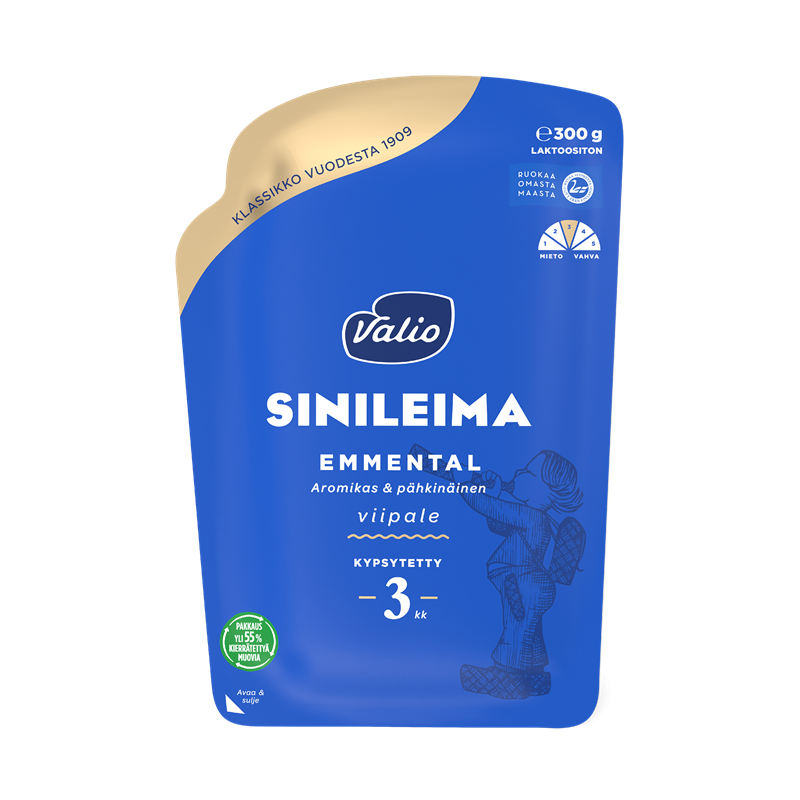 Valio Emmental sinileima e300 g viipale