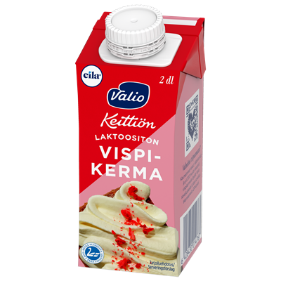 Valio Keittiön vispikerma UHT laktoositon 2 dl
