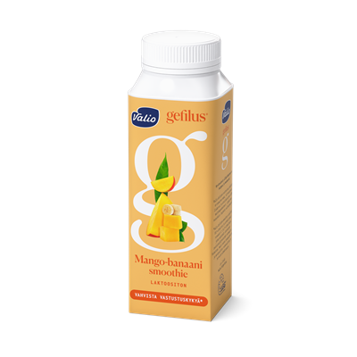 Valio Gefilus® Smoothie jogurttijuoma 2,5 dl mango-banaani laktoositon