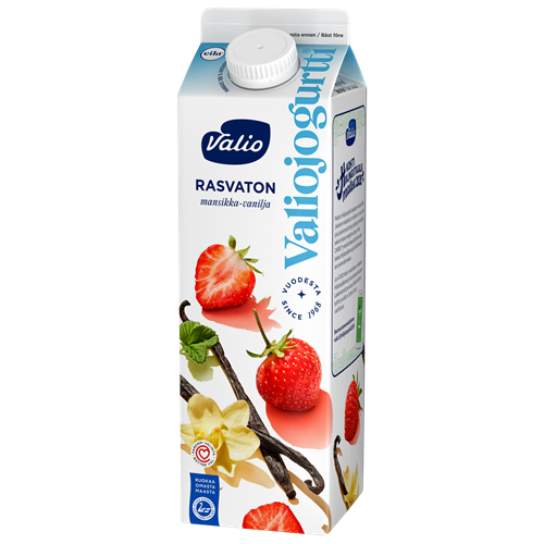Valiojogurtti® mansikka-vanilja rasvaton laktoositon 1 kg