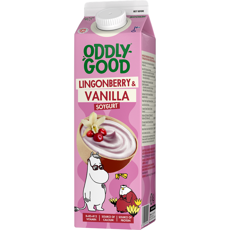 Oddlygood® Soygurt 1 kg puolukka-vanilja