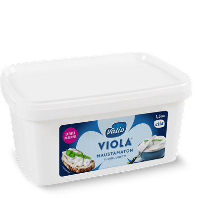 Valio Viola® maustamaton tuorejuusto laktoositon 1,5 kg
