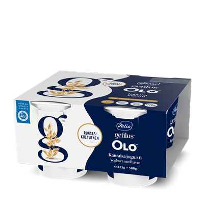 Valio Gefilus® OLO™ jogurtti 4x125 g kauraisa laktoositon